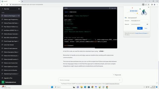 Perl within Python