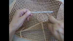 Шоппер как у PRADA /Сумка-Шоппер из рафии без отрыва нити/ Summer crochet shopper bag