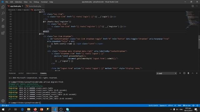 PHP Laravel 6.0 Part 2/5 (Creating a Controller and Model ) [TAGALOG]