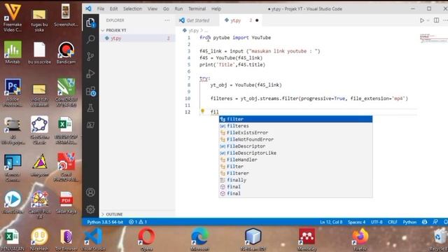 Create Easy Youtube Video Downloader Using Python смотреть онлайн