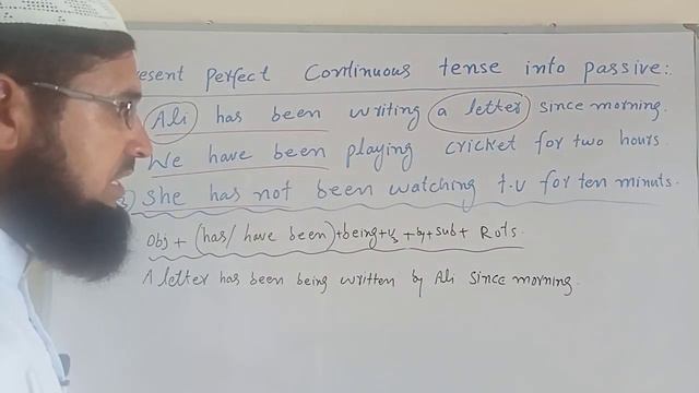 Lecture No 68/Present perfect continuous tense into passive/Voice/active & passive voice in Urdu смотреть онлайн