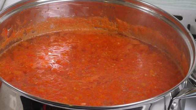ВКУСНЕЙШАЯ ДОМАШНЯЯ АДЖИКА ИЗ ПОМИДОР. У ВАС ОБЯЗАТЕЛЬНО ПОПРОСЯТ РЕЦЕПТ.