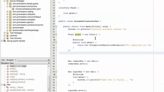 Anonymous classes : Java Tutorials by Prem Aseem