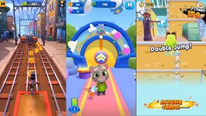 Talking Tom Blast Park vs Om Nom Parkour vs Hoverboard Heroes.Самые Лучшие Паркурщики в Гонках