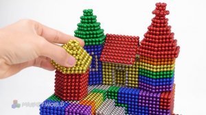 DIY - How To Make Amazing Bridge Castle on Water From Magnetic Balls (Satisfying) | Magnet World
