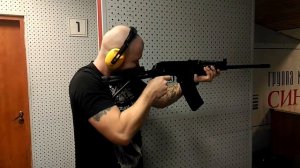 Стрельба из Вепрь 12 Shooting with Vepr-12