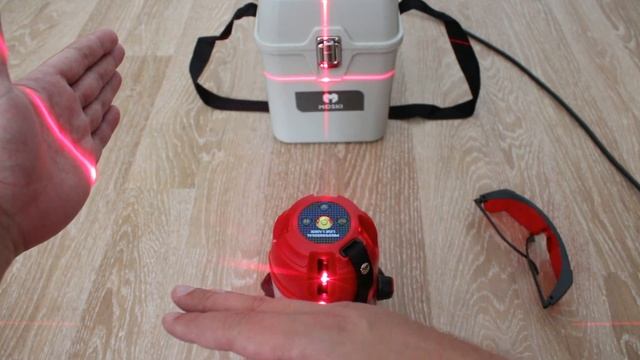 Дешёвый лазерный уровень с Алиэкспресс MOSKI T-5 с большим функционалом смотреть онлайн