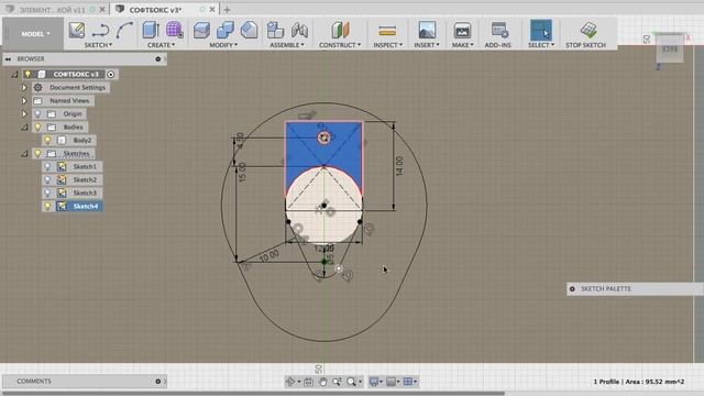 3D печать SBS пластиком держателя ламп E27 смотреть онлайн