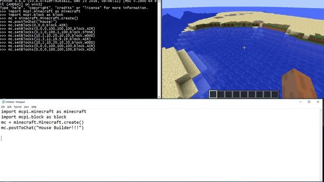 Minecraft Python Tutorial 1 - House смотреть онлайн