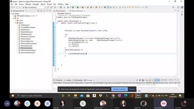 TP JAVA GRPE 1 seance 22/04 смотреть онлайн