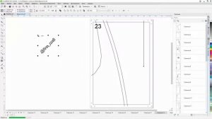 Водяной знак на лекалах в CorelDRAW