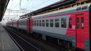 "Торжокский гость на Казанке!" Электропоезд ЭТ2М-113 сообщением "Зеленоград Крюково - Ипподром"