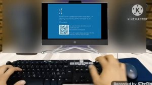 Realistic Minecraft - Angry Steve watches Booba HP Computer and Windows 10 has BSOD