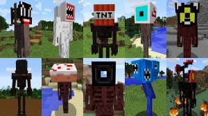 Мод на все виды СИРЕНОГОЛОВЫХ в майнкрафт ! ТРЕВОР ХЕНДЕРСОН & SIREN HEAD SCP MINECRAFT
