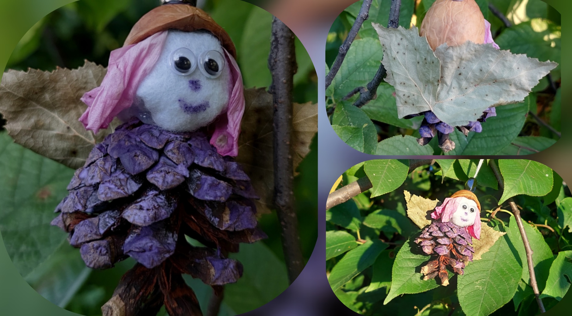 Детская поделка из природных материалов.mp4 смотреть онлайн