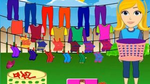 Бесплатные игры онлайн  Laundry Girl Games  Стирка и уборка, игра для девочек