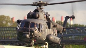 Шикарный, пассажирский красавчик Ми-8АМТ-1 на посадке и взлете... / Вертолеты России / Helicopter /