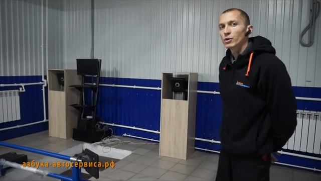 сход развал Техно вектор 7 монтаж, установка стенда развала схождения 3D на яме смотреть онлайн