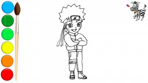 Как нарисовать Наруто Узумаки / Naruto.
