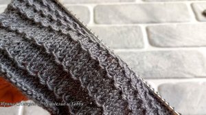 ✔ ЛАКОНИЧНО, КРАСИВО И ОЧЕНЬ ПРОСТО! Совершенно простой лаконичный узор спицами