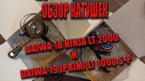 Обзор Катушек Daiwa 18 Ninja LT 2000 и Daiwa 19 Iprimi LT 1000 S-P
