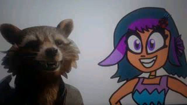 Gabi The Mermaid Meets Rocket Racoon смотреть онлайн