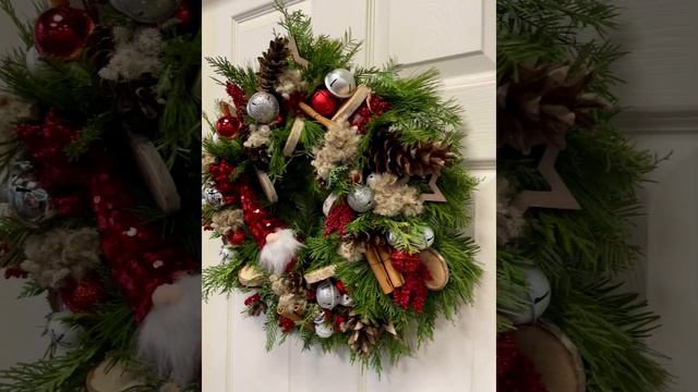 Winter Christmas Wreath - Gnome