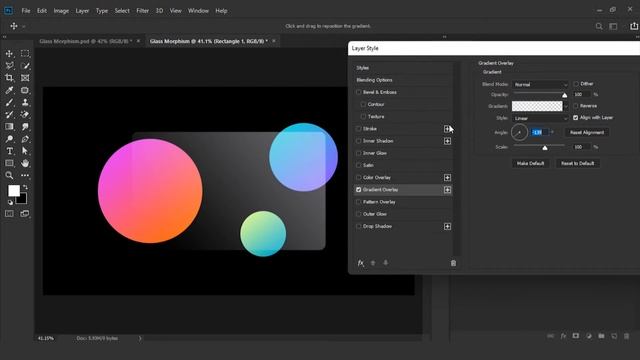 Creating a realistic Glass Morphism using Photoshop (2022) смотреть онлайн