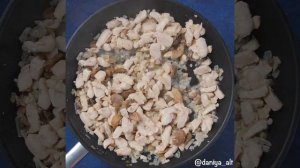 Лекгий рецепт Жульена | Жульен с курицей и грибами