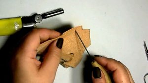 Брелок из кожи без сшивания и склеивания: МК