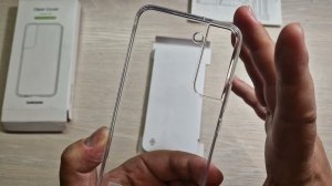 Распаковка и обзор Чехла Samsung Clear Cover для Samsung Galaxy S22 прозрачный (EF-QS901) (2160р 4К)