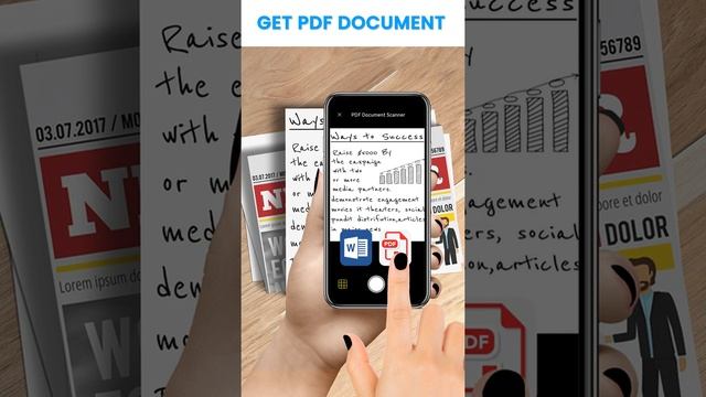 Take a photo and convert a pdf