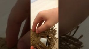DIY ИЗ ДЖУТА/ ПЛЕТЕНИЕ ИЗ ДЖУТА/ КРАСИВАЯ ПОДЕЛКА/ ДЕКОР КОМНАТЫ/ DIY ИЗ БАНКИ