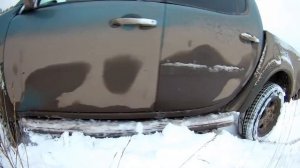 Нива 2131 против Митсубиси L200 Автотрек для внедорожников Нива и L200 по снегу #40