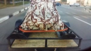 Самодельный прицеп для снегохода 2