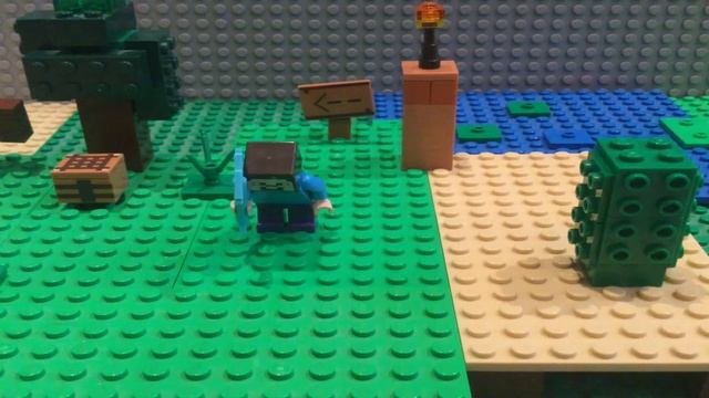 Lego Minecraft The Axolotl BLOOPERS- Lego Stop Motion смотреть онлайн