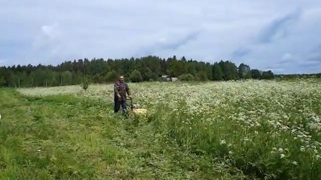 Сегментная косилка от Невы (2) с грунтозацепами на мотоблоке смотреть онлайн