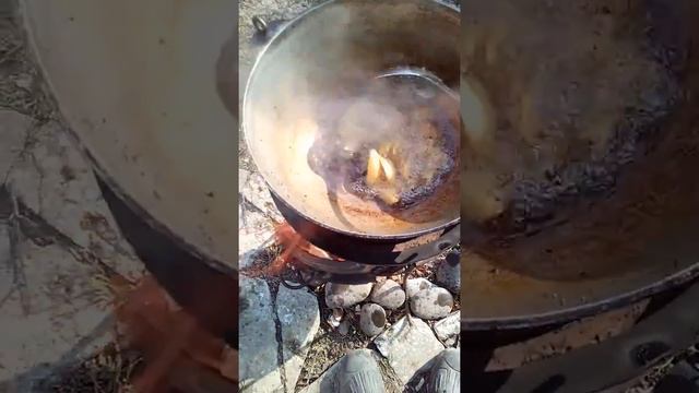 Крылышки и картофель казан кебаб