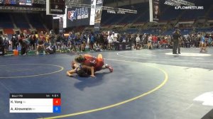100 Lbs Rnd Of 32 Karina Vang California Vs Arham Alrowmeim New York