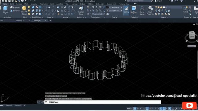 3D GEAR DESIGN IN AUTOCAD | 3D Design | How to Make Gear in AutoCAD? | AutoCAD 3D Tutorial, Trainin