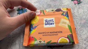 Обзор на ritter sport манго и маракуйя (шоколад белый)