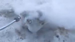 Переносной парогенератор ПГЭ5МП 220В в работе