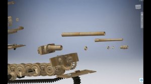Autodesk Inventor. 3D модель танка "Тигр"