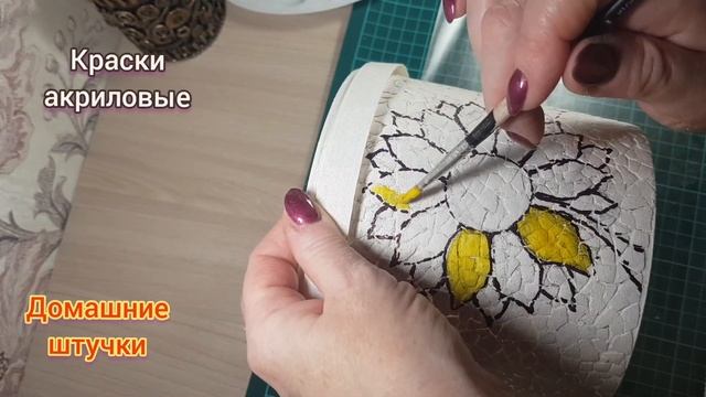 Кашпо для цветка из пластикового ведра. смотреть онлайн