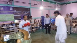 MP Naveen Jindal and MP Deepender Hooda in a Friendly Boxing Bout