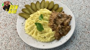 Бефстроганов из говядины простой классический рецепт (beef stroganoff)