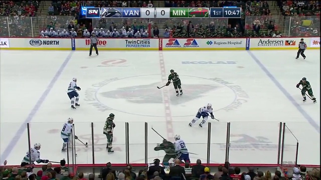 NHL  , NBA 2015-16 | Vancouver -  Minnesota | Ванкувер  Миннесота . 1 тайм . НХЛ  25 ноября 2015