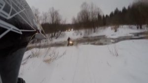 Покатушки на снегоходе.