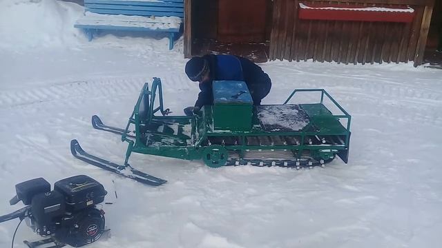 Самодельный мини снегоход смотреть онлайн