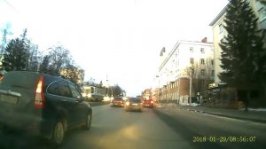 Пример записи регистратора WIFI Mini Car DVR Camera в утреннее время суток